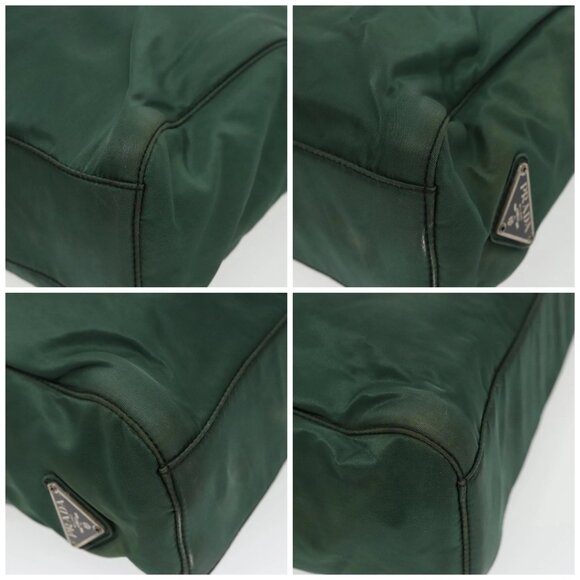 PRADA Hand Bag Nylon Green Auth fm4152 - Picture 14 of 16